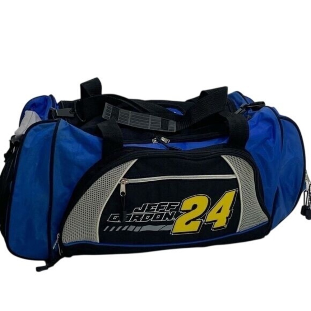 NASCAR Jeff Gordon 24 vintage 90s Duffel Unisex Blue Racing Gear Travel Bag
